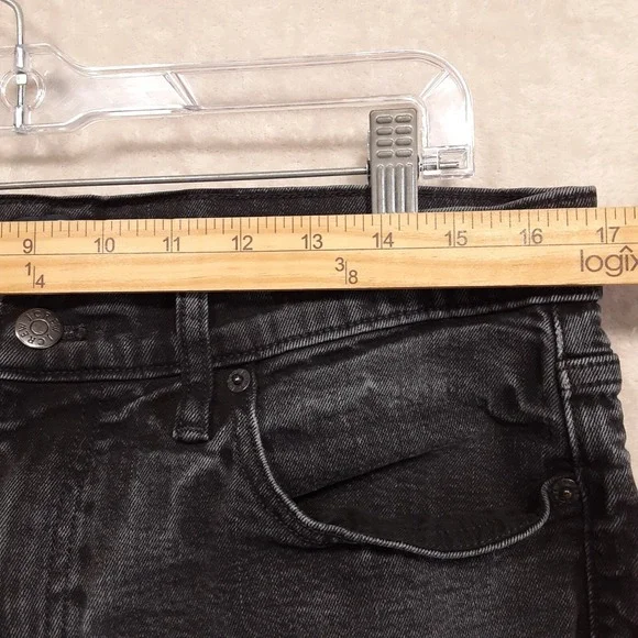 J.Crew Mens Flex Jeans Sz.34x30/Faded Black/Straight/Spandex Blend/Denim - Picture 8 of 12